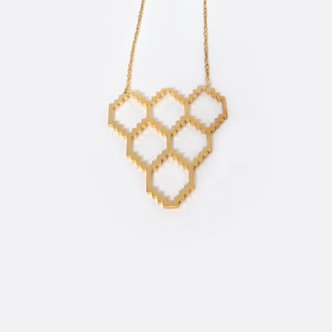 Homage To Dhaka N°3 – Gold- Plated Necklace