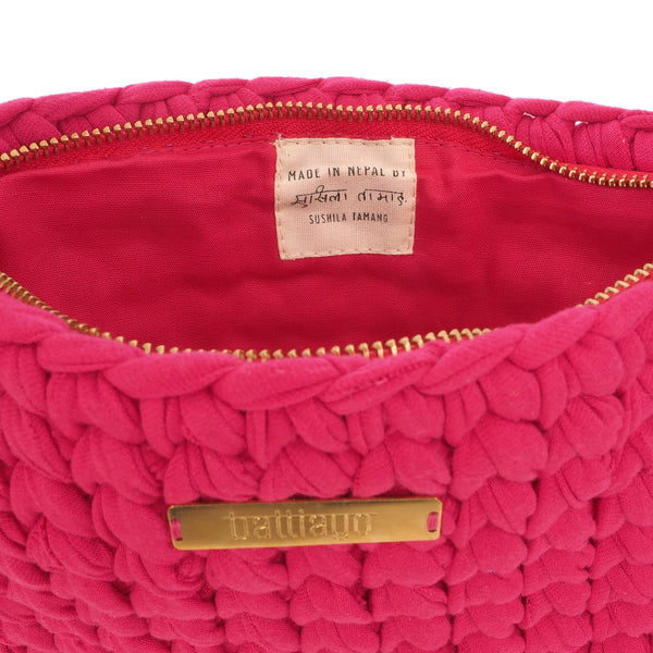Rosa"Clutch"Tasche - groß