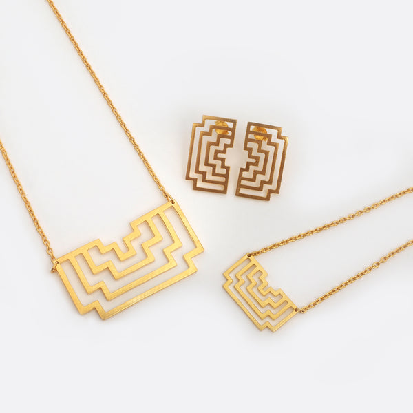 Homage To Peti – Gold- Plated Earrings