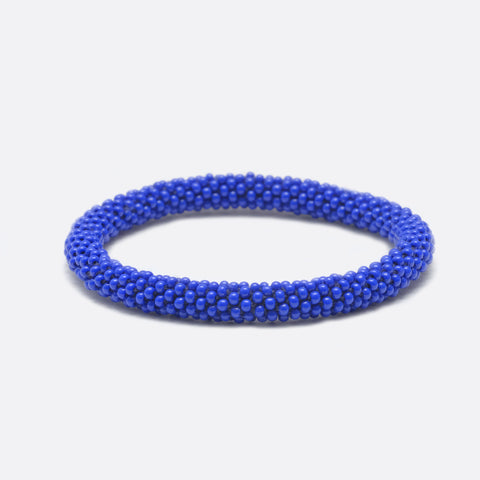 Beaded Bracelet - Old Blue Plain
