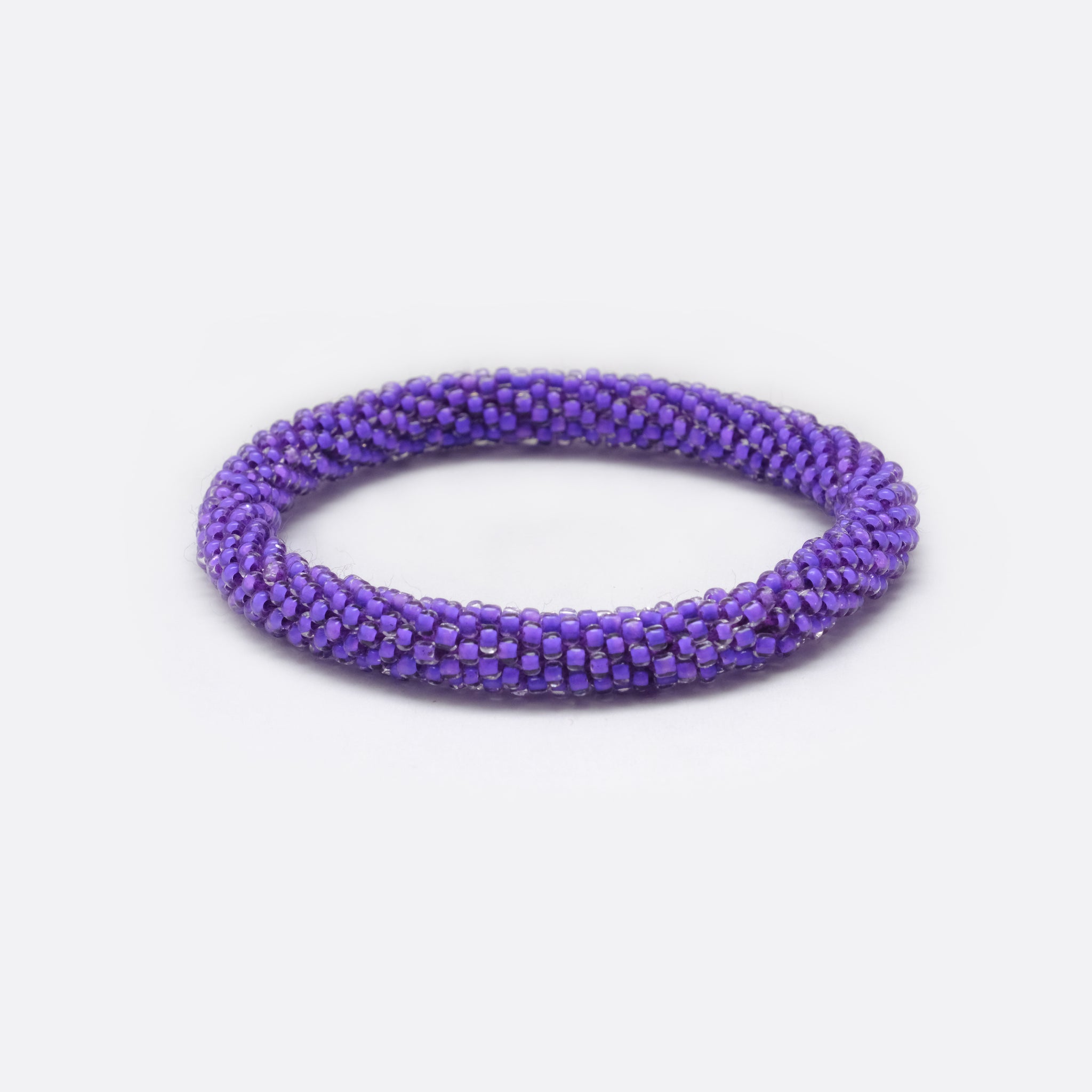 Beaded Bracelet - Transparent Purple