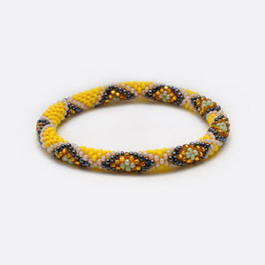 Beaded Bracelet - Yellow Snake