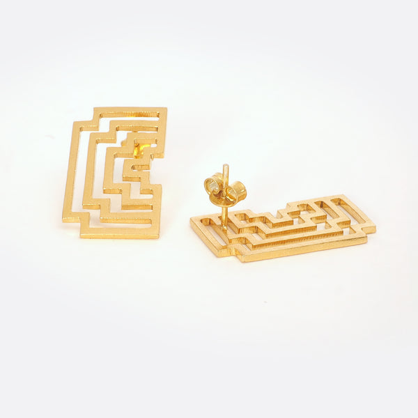 Homage To Peti – Gold- Plated Earrings