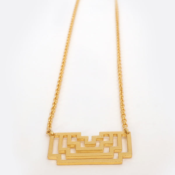 Homage To Peti – Big Gold- Plated Necklace