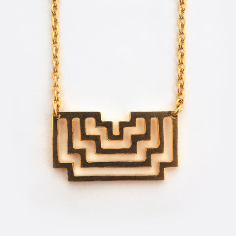 Homage To Peti – Big Gold- Plated Necklace