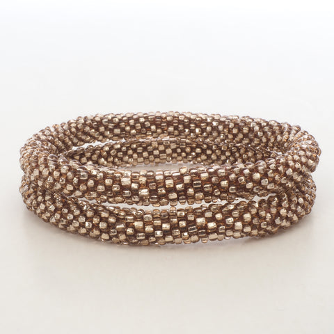 Perlen Armband Set - Piggy Pink Shiny & Dark Dark