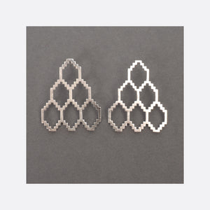 Homage to Dhaka N°3 – Silver Earrings