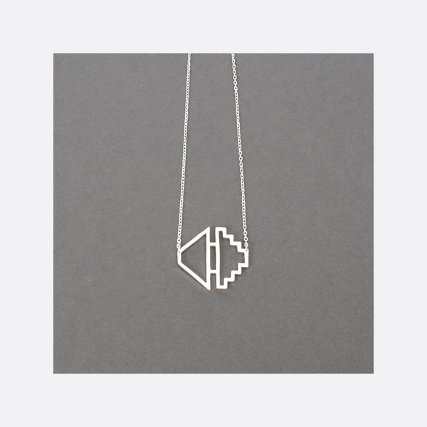 Homage To Dhaka N°4 – Small Silver Necklace