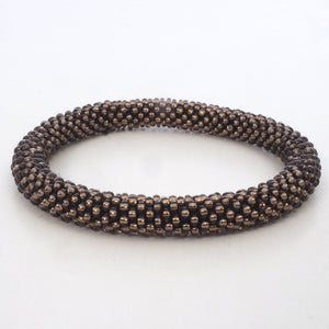 Perlen Armband - Brown Purple Shiny