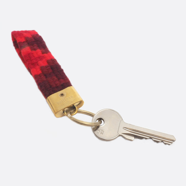 handwoven key chain with key