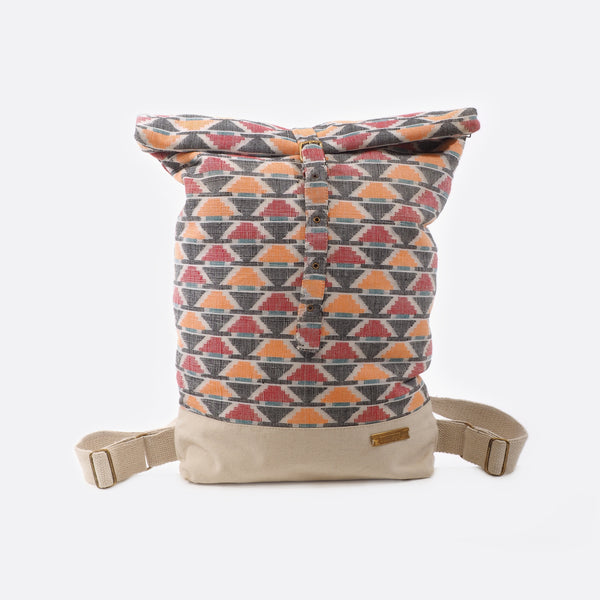 Pyramide - Rucksack mit Leinwand