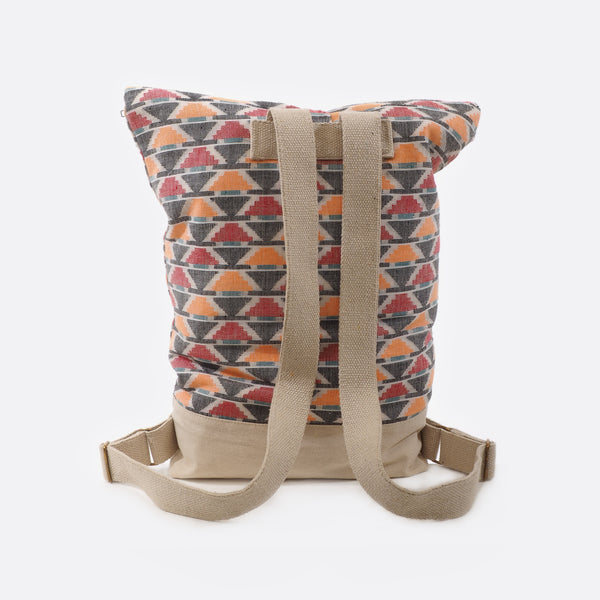 Pyramide - Rucksack mit Leinwand
