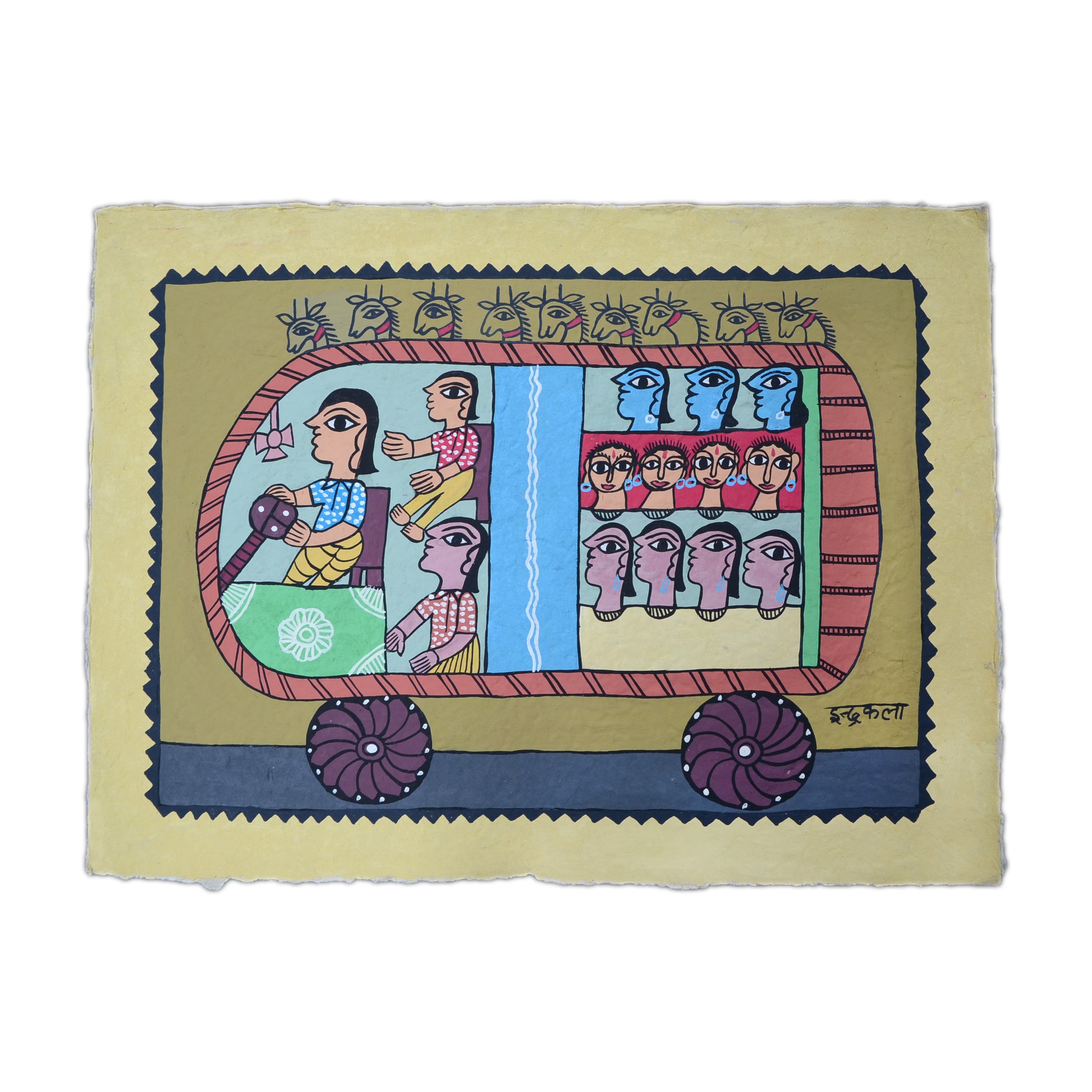 Bus With Goats by Indrakala Nidhi